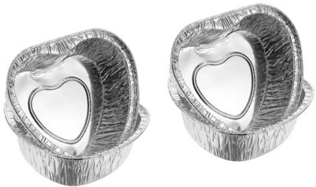 TOPBATHY 200pcs Foil Pudding Basins Foil Containers Lids Cups Spoons for Baking