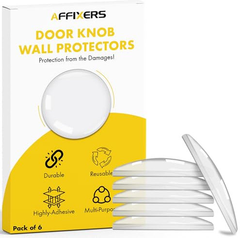 AFFIXERS Door Stop | Door Stoppers for Floor Anti-Skid, Durable, and Heavy Duty Rubber Door Stops | Ideal for All Types of Surfaces | Door Wedges Indoors