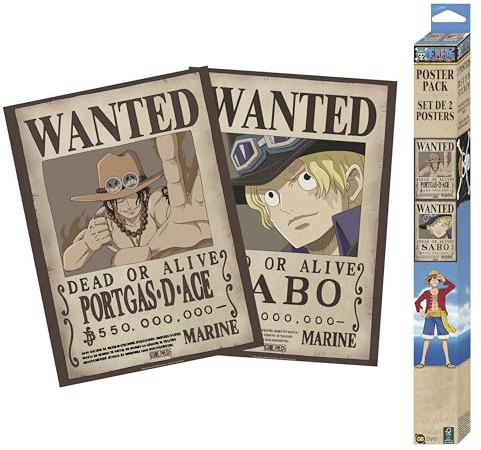 GB eye - One Piece Set 2 Chibi Poster Wanted Sabo & Ace