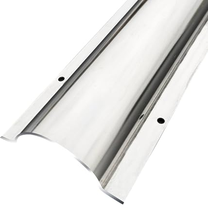 YLLSMGS Canalina Passacavi Calpestabile Inossidabile da 39in Passacavi Pavimento in Metallo Argento Decorativo Invisibile(53 * 13mm/2.08 * 0.51in)