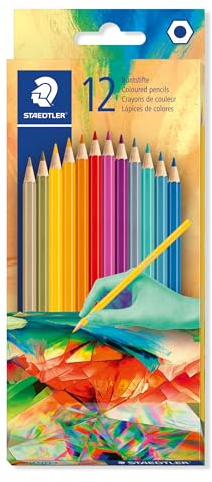 STAEDTLER 175 Buntstifte – 12er Set, Trendfarben Edition 2 | Hexagonal, leicht zu spitzen – vielseitig einsetzbar, für Kinder – Art.-Nr. 175C12E2-2
