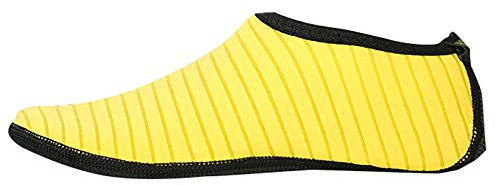 Damen Socken Wassersocken Wasser Herren und Yoga Barfuß Speed Socks Mighty Socks, gelb, L