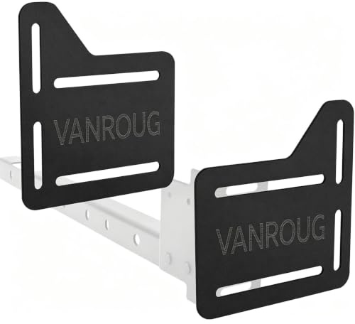 VANROUG 2 Pcs Bed Frame Brackets for Headboard, Bed Frame Adapter Connector, Bed Modification Plate, Bed Frame Conversion Kit, Headboard Attachment Bracket kit for Queen, King and Full Size Beds