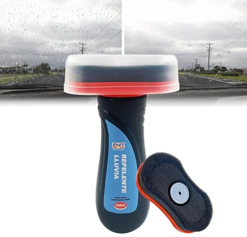 Auto Scheibenreiniger, Glasreiniger für Auto mit ölabweisender Folie für Autoscheiben, Scheibenreiniger Innen und Außen, Ölfilm-Reinigungsbürste (Anti-Regen)