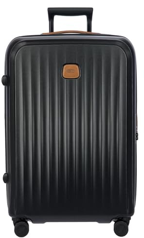 Bric's Taormina Spinner Luggage Lightweight Expandable Suitcase, Black, 27 Spinner, 27 Spinner Expandable