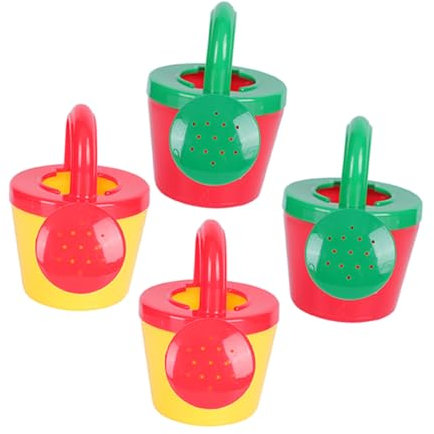 Milisten 4piezas Juguetes Acuáticos para Baño Colores Amarillo y Rojo De Regadera para Pequeños para Jugar La Playa o Ducha De Baño