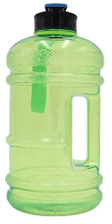 GAOJUNAN Borraccia 2.2L Grande Bottiglia d'Acqua di capcity con Manico all'aperto Fitness in Esecuzione Palestra Formazione plastica Sport Acqua Bottiglie Acqua brocca Water Bottle(D-Green)