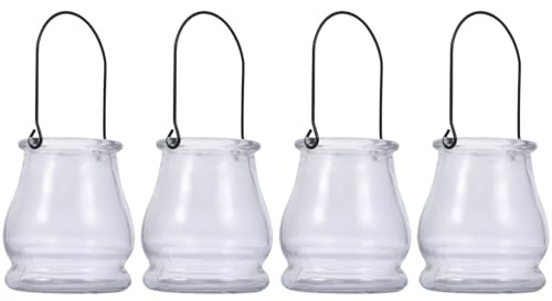 MAGICLULU 4pièces Vase De Plantation Eau Décoratif Verre Lot de Vases pour Plantes Aquatiques pour Maison Magasin