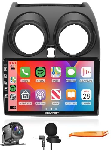 Voiture Android Stéréo 9 IPS Display pour Nissan Qashqai 2006-2013, Quad Core 2G+32G Navigation GPS Radio Caméra de recul Écran Tactile Autoradio Headunit Tablet Pad Lecteur multimédia