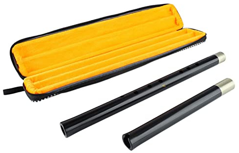 Generic Elegante Vertikale Flöte, Traditionelles 8-Loch-Holzblasinstrument für Klassische Interpreten. Größe: 2 Flöten (F-Taste)