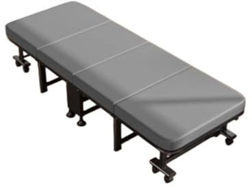 Bärbar säng Enkelsäng, Marschsäng, Hopfällbar kontorssäng, Vuxenloungestol, Sjukhussäng(Svart,XL)
