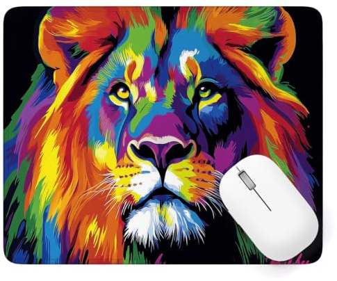 Alfombrilla Ratón 420 x 350 mm, Color Alfombrilla Ratón Gaming, A-1209 | Pequeña Mouse Pad con Impermeable y Antideslizante, Mousepad León Mejora la Precisión y Velocidad, para PC Teclado Gamer