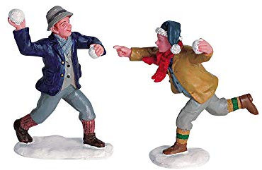 Lemax Christmas Village Snowball Fun Set Of 2-62308