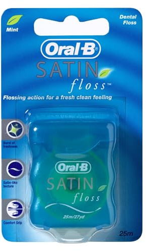 Oral-B 54 Yards Floss Satin Mint (6 Pieces)