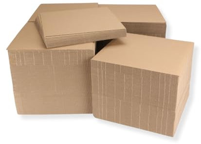 400 Stück LP Versandfüllplatten 315x315 mm Kartonzuschnitte Wellpappenzuschnitte