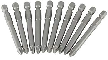 Stanley 368804B 70mm Pozi 2-Point Power Bit (10 Pieces)