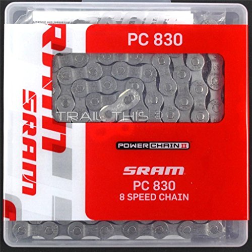 SRAM PC-830 6/7/8-växlad väg/MTB cykelkedja 1/2 x 3/32 114L passar Shimano Campy