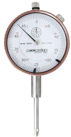Accusize Industrial Tools 0-1'' by 0.0005'' Dial Indicators, P900-S099