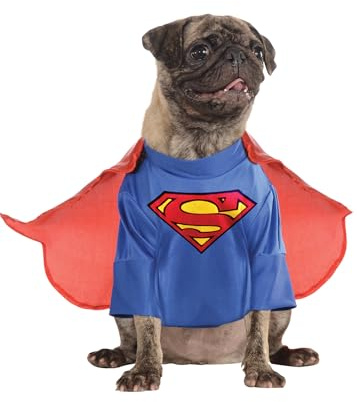 Rubie's Officiell DC Comic Superman-kostym för hundar, superhjältegåva, stor hundstorlek XXXL