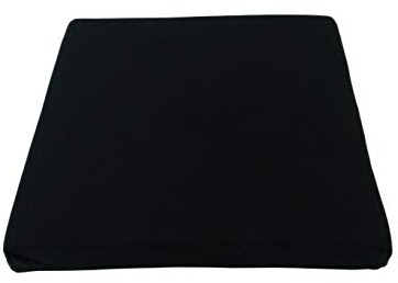 Rollstuhlkissen aus Viscoschaum mit Noppen, Höhe 10 cm, Bezug: Jersey (44 x 43, schwarz)