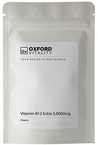 Vitamin B12 Tablet | 5000mcg High Strength Methylcobalamin Supplement for Vegans, Vegetarians, Energy & General Health | Oxford Vitality