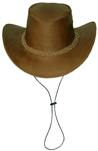 Black Jungle Broome – cowboyhatt av nötläder med hakrem, SOLBRÄNNA, XL