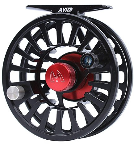 MAXIMUMCATCH Avid Serie Wert Fliegenfischen Rolle-1/3, 3/4, 5/6, 7/8, 9/10wt, 5 Farbe auszuwählen (Mattschwarz, 5/6wt)