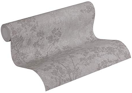 Livingwalls Vliestapete New Walls Tapete Cosy & Relax in Ast Optik 10,05 m x 0,53 m grau beige braun Made in Germany 373971 37397-1