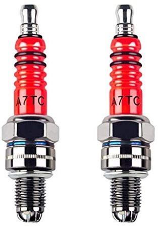 Senmubery 2Er Pack Racing 3 Elektroden Zündkerze A7Tc Für 50Ccm 110Ccm 125Ccm 150Ccm ATV Roller Dirt Bike Go Kart