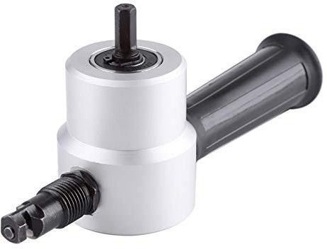 Metal Nibbler Cutter Doppelkopfschneider Power Drill Nibbler Metallblechschneider Kit für Autoreparatur