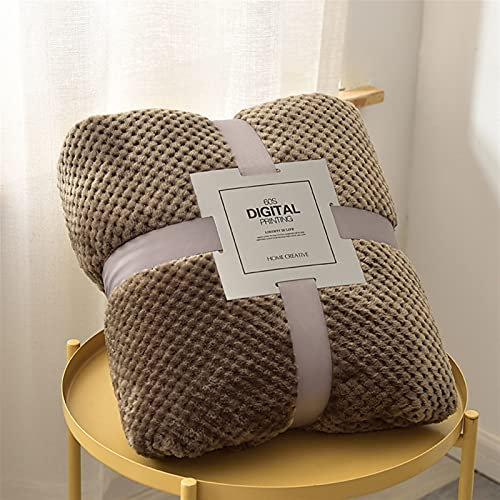 BESTORI Strickdecke Kuschelig Sofadecke Wohndecke Boho Style Gewebte Decke Braun 150×200cm
