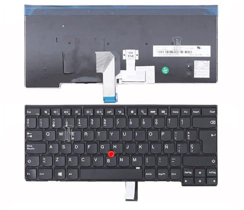 IFINGER Teclado Español Compatible para con portátil Lenovo t440 t440s t440p T450 T450s T450p T460 L450 |Point Stick| Negro | Repuesto