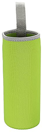 sourcing map Lot de 2 manchons de protection en néoprène isolés et antidérapants avec sangle pour boissons froides ou chaudes, Vert 500 ml