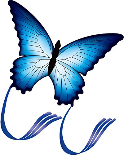 Touch the sky Blue Butterfly Kite for Kids and Adults, Easy to Fly, Exquisite Fabrics and Unique Structure Design, Excellent Outdoor Games and Activity Toys, Suitable for Beginners.