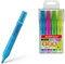 Erich Krause Textmarker V-14 Neon 4er Set - Leuchtstifte zum Schreiben und Markieren - Filzstift Marker Liquid Ink für Uni Schule Büro schnelltrocknend
