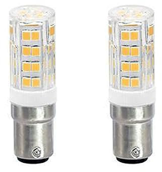 ShuoHui B15 B15D 110V-265V Bulb Bulb, B15d Bayonet Double Contact, 5W = 40W White Equivalent, for Lighting Low Voltage Devices, Dimmable (Cold White 6000K)