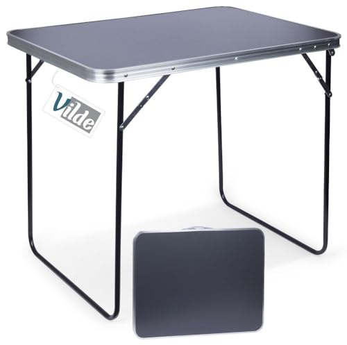 Vilde Campingbord fällbord resebord trädgårdsbord hopfällbart 80 x 60 x 70 cm