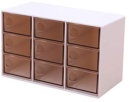 GSZCCZS Schmuckschatulle, kreativer transparenter Schmuck-Organizer, Schmucktruhe mit neun Schubladen, modische staubdichte Finishing-Box, Schmuckschatulle für Damen (Größe: A)