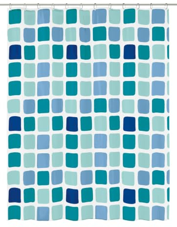 Kleine Wolke Duschvorhang PEVA Sonny Blue 120 x 200 cm | PVC-frei, absolut wasserdicht, verstärkte Lochleiste, aus PEVA