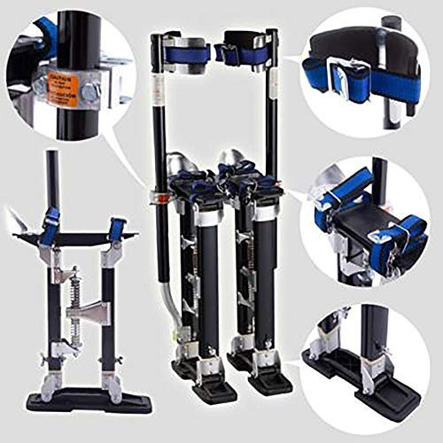 CAFIEDR Trockenbau-Stelzen, Dekorations-Stelzen, doppelseitige Quad-Lock-Stelzen, 15-64 verstellbare Aluminium-Trockenbau-Stelzen, Bauarbeiter, Maler, Verputzer, 15 bis 23 Zoll(24 bis 40 Zoll)