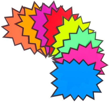 TOPBATHY 80stücke Leere Papieretiketten Fluoreszierende Preisschilder Für Einzelhandel Verkaufsschilder Für Flohmärkte Garagenverkäufe Supermärkte Und Aktionen
