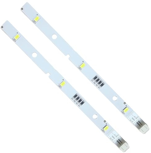 2 Stück LED-Lichtleiste, Kompatibel mit Rongsheng Kühlschrank E349766 MDDZ-162A 1629348 DC12V 2W, Ersatz-Kühlschranklampe, Präzise Passform, Nahtlose Installation