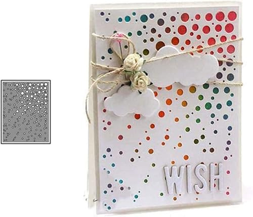 Kreisloch-Hintergrund-Stanzformen für Kartenherstellung, Stanzschablonen für Bastelarbeiten, Scrapbooking, Fotoalbum, dekorative Prägepapier-Stanzformen für Kartenherstellung, Schablonen