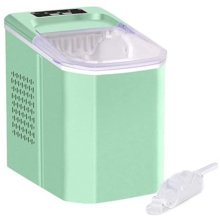 SXYKXYDL Máquina eléctrica para fabricar Hielo de encimera, 12 kg/24 h, para Cocina doméstica, portátil, con Forma de Bala, silenciosa y de bajo Consumo.