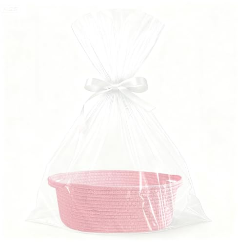Geschenkkorb Leer Präsentkorb Leer Geschenkverpackung Korb für Geschenke | Geflochten Basket, Geschenktüten Kit, für Babyparty, Geburtstag, Hochzeit, Ostern,Erntedank, Weihnachten, Abschlussfeiern