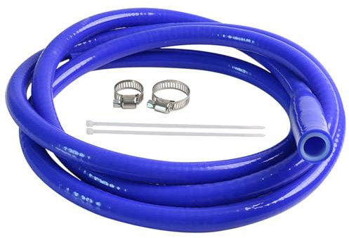 Tuyau de vidange | Tuyaux de vidange d'eau de toit ouvrant | Tuyau flexible en silicone double couche de 2 m pour voitures, camions et camping-cars, design flexible à double couche, accessoires de