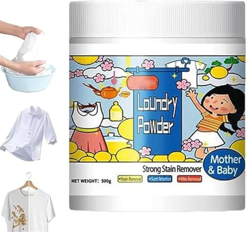 2026 New Hyper-Concentrated Laundry Cleergent | 500 g syretvättpulver | Avlägsnar mjölksvettoljefruktfläckar | För vardagliga material | klorfri formel