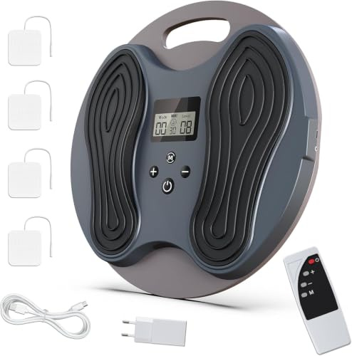 Medic Durchblutungs-Stimulator Beine & Füße, EMS Fussmassagegerät bei Neuropathie, Knie- und Beinschmerzen, schweren Beinen & Muskelmüdigkeit, Fußmassagegerät mit 4 Elektrischer TENS Stimulator