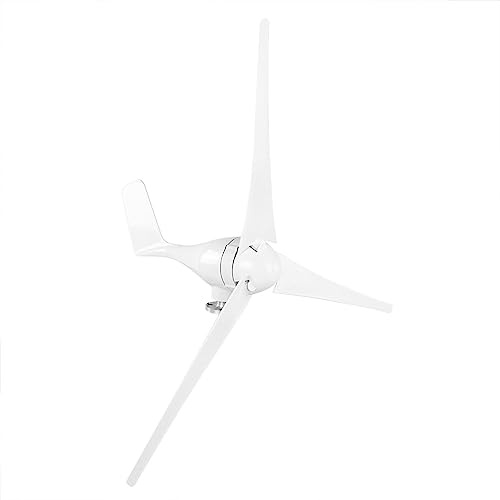 Jonlaki Kit Generatore Eolico di Piccole Dimensioni da 800 W con 3 Pale per Soluzioni di Ricarica Domestica Marina (White #13)