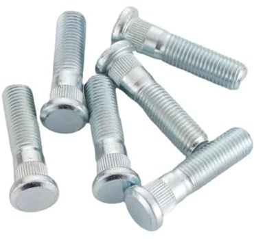 Felgen Schrauben Kompatibel Mit Odyssey Für Elysion 10 Stück Auto-Radschrauben Stehbolzen M12 X 1,5 49 Mm 43 Mm Länge 12 X 1,5 Mm 12,3 Mm Rändel(48mm)
